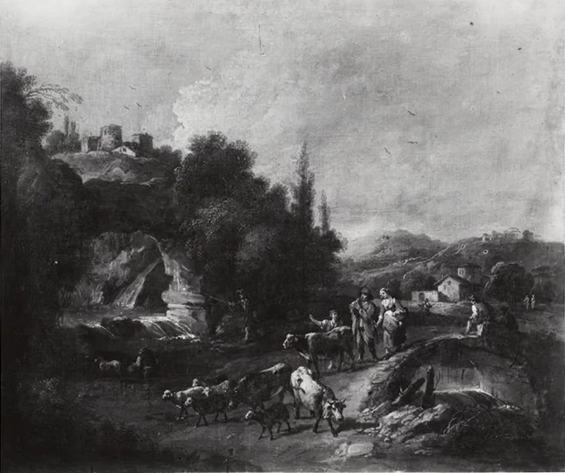 Scena campestre con figure - Venezia, Palazzo Labia